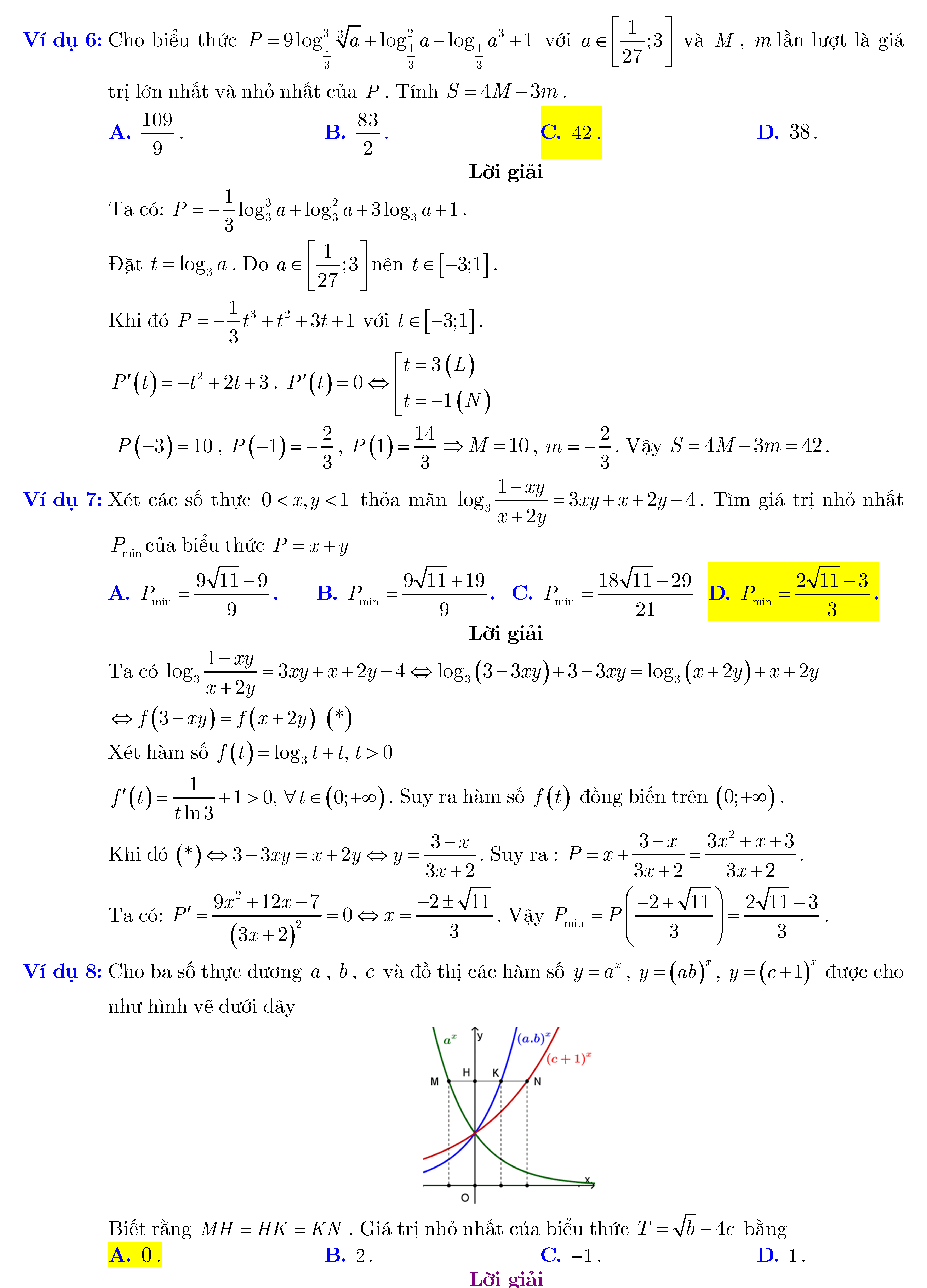 Tài liệu về hàm số logarit, hàm số mũ 16